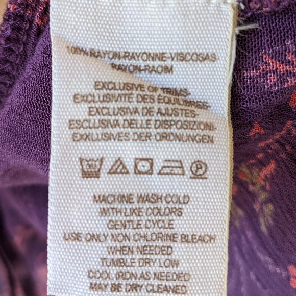 Free People Metallic Blooms Printed Blouse - Picture 7 of 7